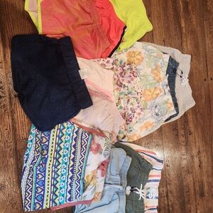 Floral and Patterned Kids Shorts Set